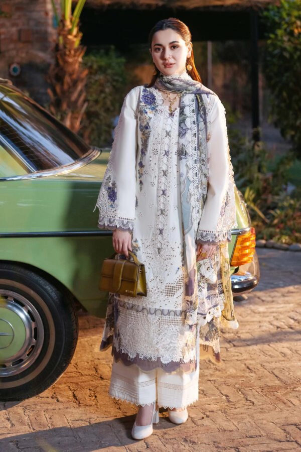 JADE - 3PC LAWN EMBROIDERED SHIRT WITH CHIFFON PRINTED DUPATTA AND TROUSER-ORC-094